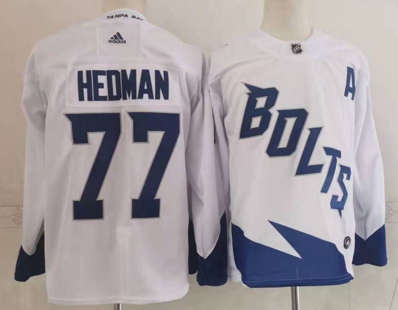 Lightning 77 Victor Hedman White Jersey