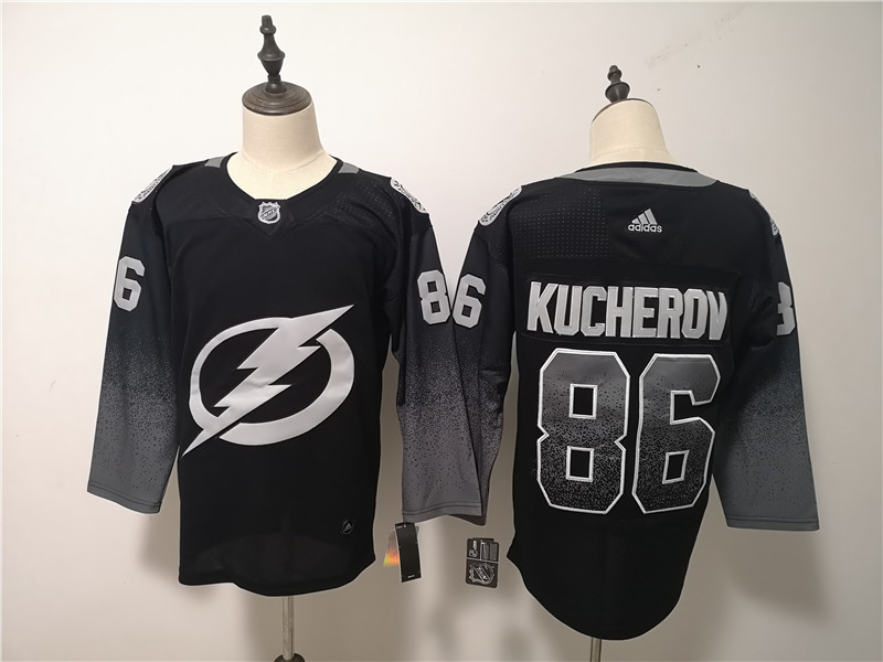 Lightning 86 Nikita Kucherov Black Alternate Jersey