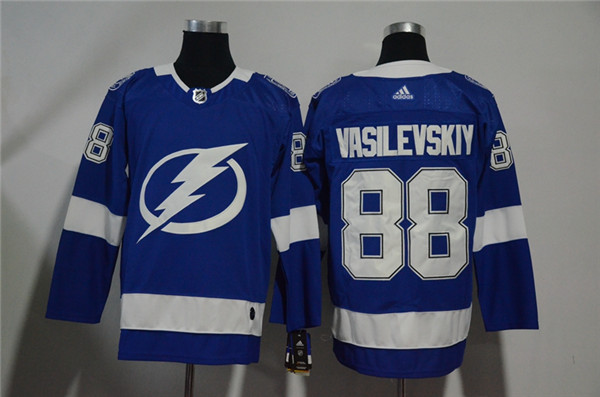 Lightning 88 Andrei Vasilevskiy Blue Jersey