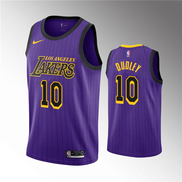 Los Angeles Lakers #10 Jared Dudley 2019 20 City Jersey Purple