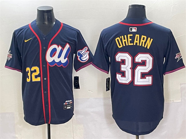 Men's American League 32 Ryan O'Hearn Navy 2025 All Star Edition Limited Stitched Baseball Jersey