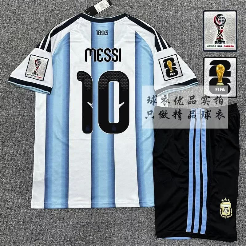 Men's Argentina 2026 Home Jersey Suit With patches