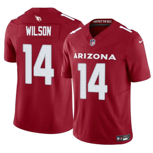 Men's Arizona Cardinals 14 Michael Wilson Red 2025 F.U.S.E. Vapor Untouchable Limited Football Stitched Jersey