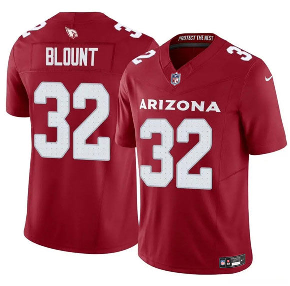 Men's Arizona Cardinals 32 Joey Blount White 2025 F.U.S.E. Vapor Untouchable Limited Football Stitched Jersey