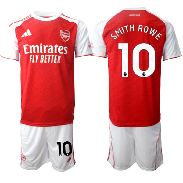 Men's Arsenal F.C 10 Emile Smith Rowe 2026 Red Home Soccer Jersey Suit