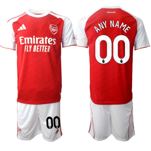Men's Arsenal F.C Active Player Custom 2026 Red Home Soccer Jersey Suit