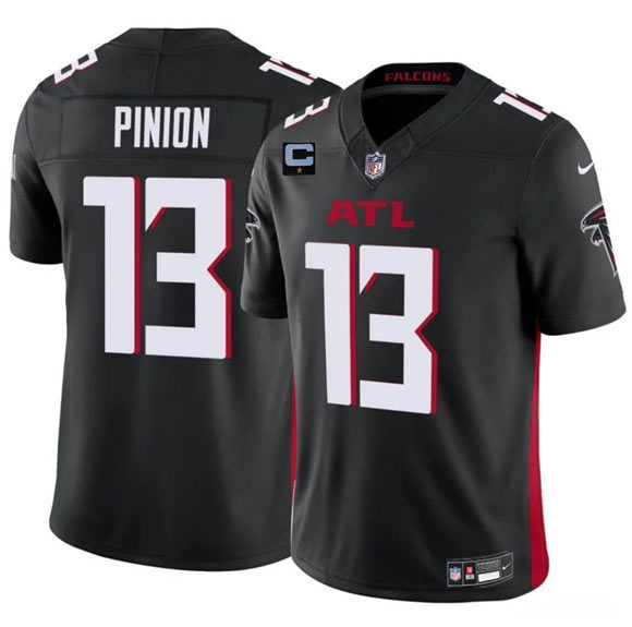 Men's Atlanta Falcons 13 Bradley Pinion Black 2025 F.U.S.E With 1 Star C Patch Vapor Untouchable Limited Football Stitched Jersey