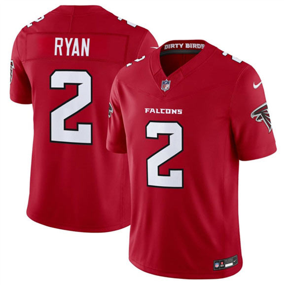 Men's Atlanta Falcons 2 Matt Ryan Red 2026 New F.U.S.E. Vapor Untouchable Limited Football Stitched Jersey