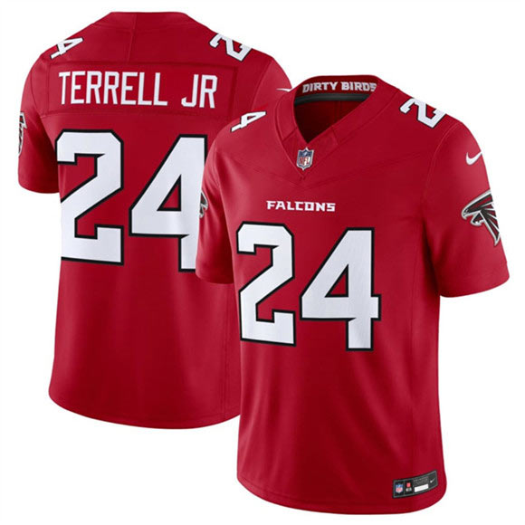 Men's Atlanta Falcons 24 A.J. Terrell Red 2026 New F.U.S.E. Vapor Untouchable Limited Football Stitched Jersey
