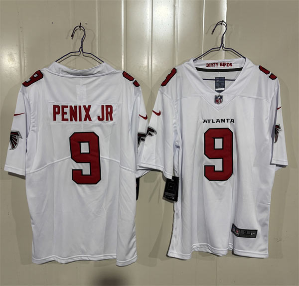 Men's Atlanta Falcons 9 Michael Penix Jr. White 2026 New Vapor Untouchable Limited Football Stitched Jersey