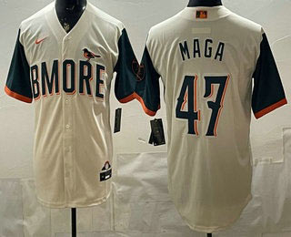 Men's Baltimore Orioles 47 MAGA Cream 2026 City Connect Stadium Jersey