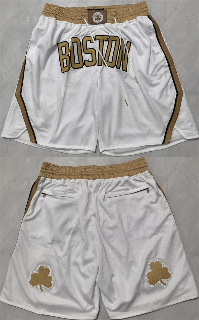 Men's Boston Celtics Cream Shorts (Run Small)