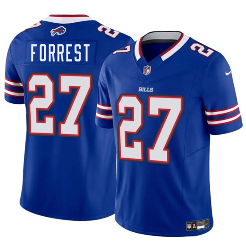 Men's Buffalo Bills 27 Darrick Forrest Blue 2025 F.U.S.E. Vapor Untouchable Limited Football Stitched Jersey
