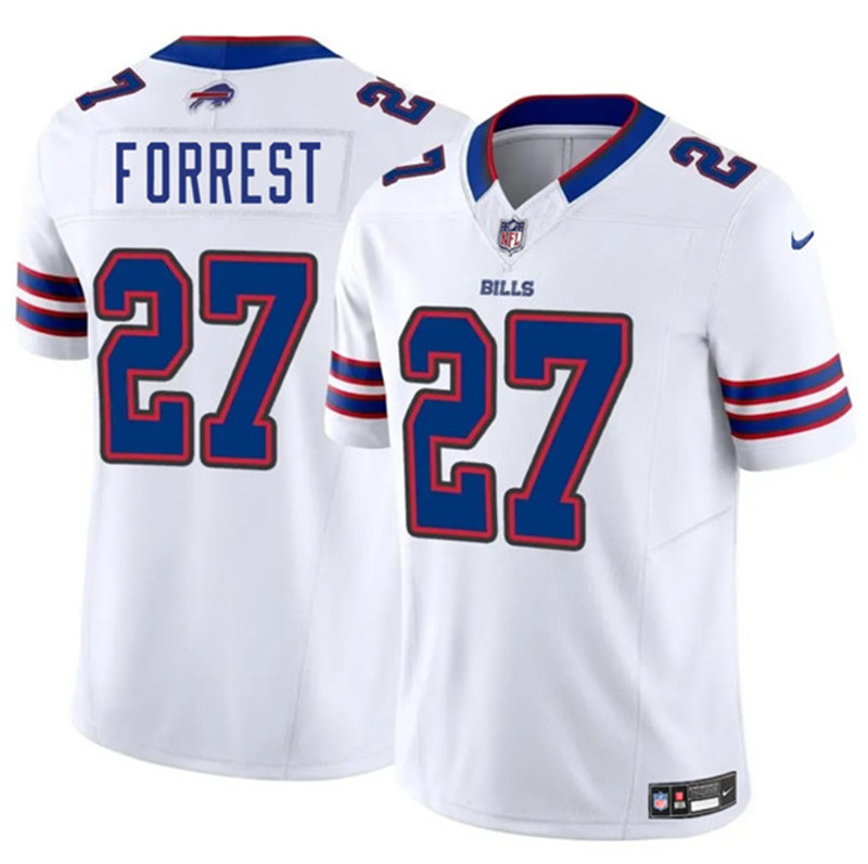 Men's Buffalo Bills 27 Darrick Forrest White 2025 F.U.S.E. Vapor Untouchable Limited Football Stitched Jersey