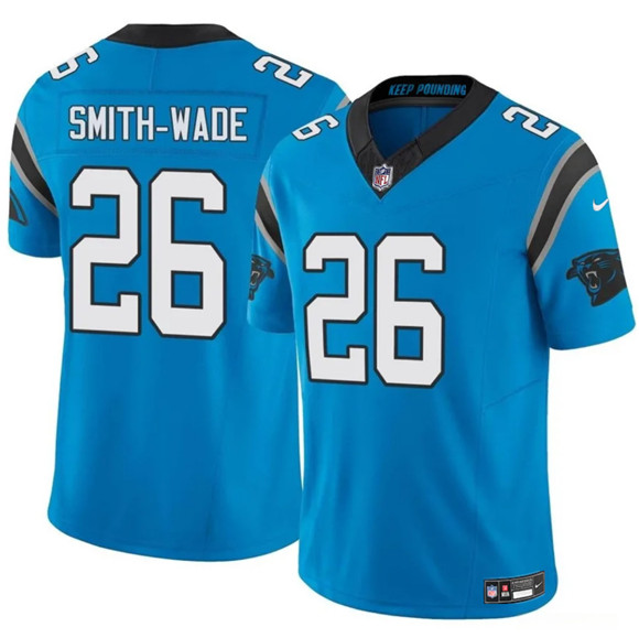 Men's Carolina Panthers 26 Chau Smith Wade Blue 2025 F.U.S.E. Vapor Limited Football Stitched Jersey