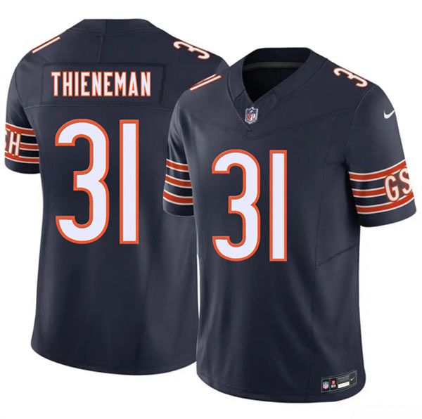 Men's Chicago Bears 31 Dillon Thieneman Navy 2026 Draft F.U.S.E. Vapor Untouchable Limited Football Stitched Jersey