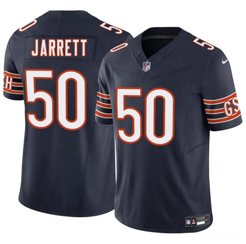 Men's Chicago Bears 50 Grady Jarrett Navy 2025 F.U.S.E. Vapor Football Stitched Jersey