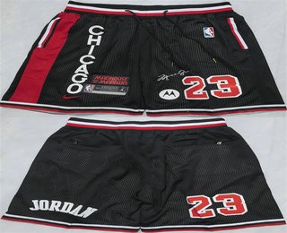 Men's Chicago Bulls 23 Michael Jordan Black 2025 Shorts