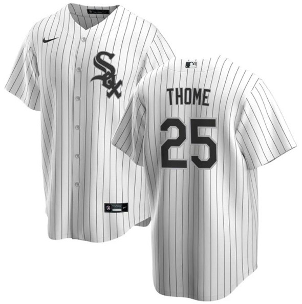 Men's Chicago White Sox 25 Jim Thome White Cool Base Stitched Baseball Jersey