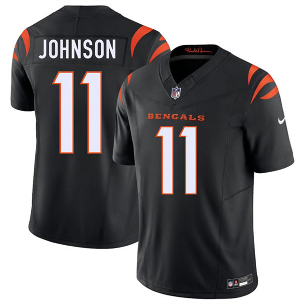 Men's Cincinnati Bengals 11 Josh Johnson Black 2026 F.U.S.E. Vapor Untouchable Limited Football Stitched Jersey
