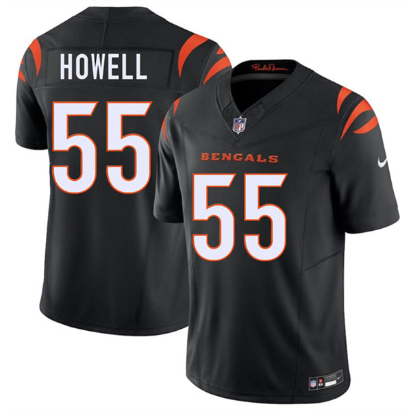 Men's Cincinnati Bengals 55 Cashius Howell Black 2026 Draft F.U.S.E. Vapor Untouchable Limited Football Stitched Jersey