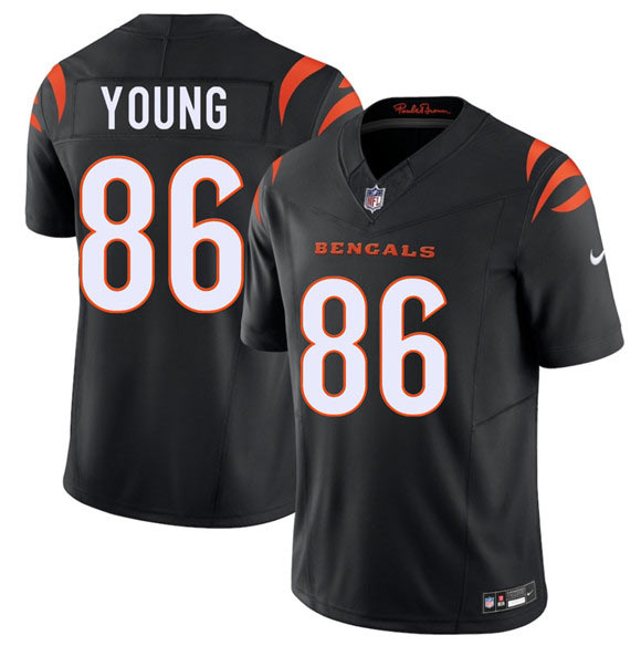 Men's Cincinnati Bengals 86 Colbie Young Black 2026 Draft F.U.S.E. Vapor Untouchable Limited Football Stitched Jersey