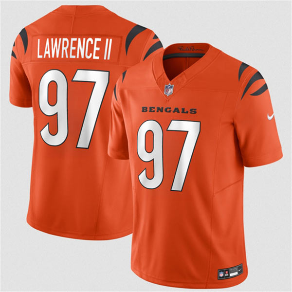 Men's Cincinnati Bengals 97 Dexter Lawrence II Orange 2026 F.U.S.E. Vapor Untouchable Limited Football Stitched Jersey