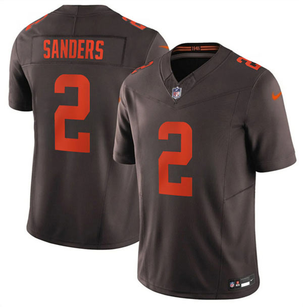 Men's Cleveland Browns 2 Shedeur Sanders Brown 2026 F.U.S.E. 'Alpha Dawg Edition' Vapor Limited Football Stitched Jersey