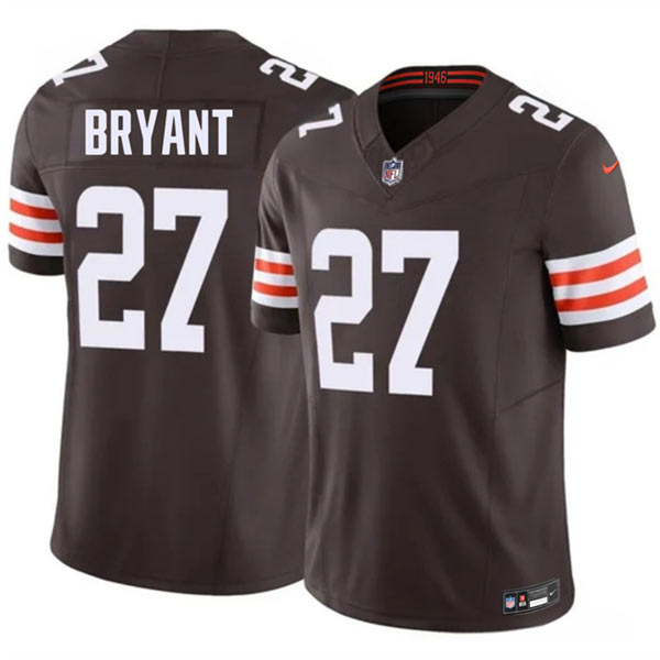 Men's Cleveland Browns 27 Myles Bryant Brown 2026 F.U.S.E. Vapor Limited Football Stitched Jersey