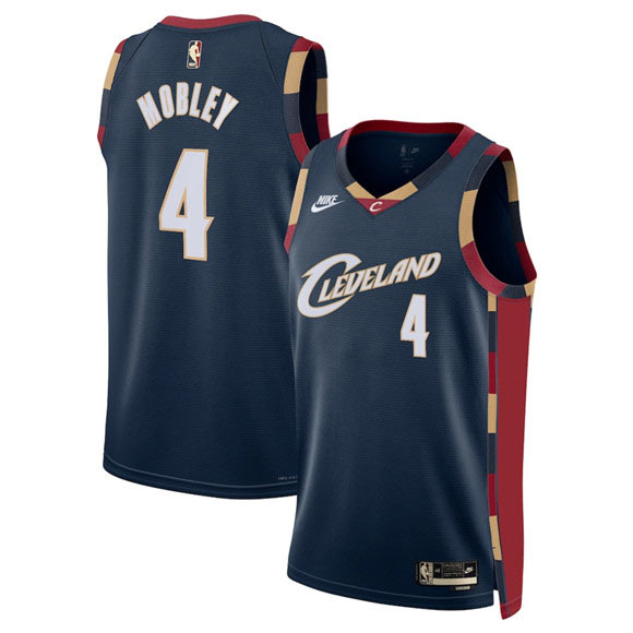 Men's Cleveland Cavaliers 4 Evan Mobley Navy 2025 Classic Edition Stitched Jersey