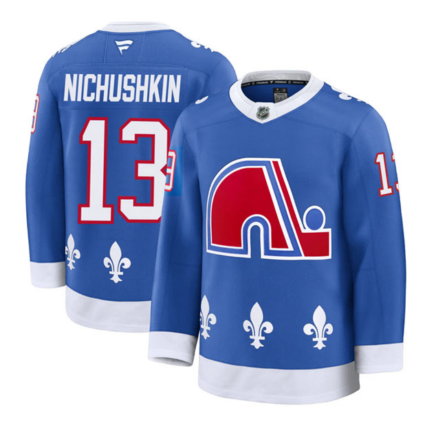 Men's Colorado Avalanche 13 Valeri Nichushkin Blue 2025 Alternate Stitched Jersey