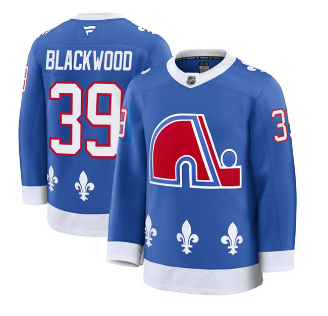 Men's Colorado Avalanche 39 Mackenzie Blackwood Blue 2025 Alternate Stitched Jersey