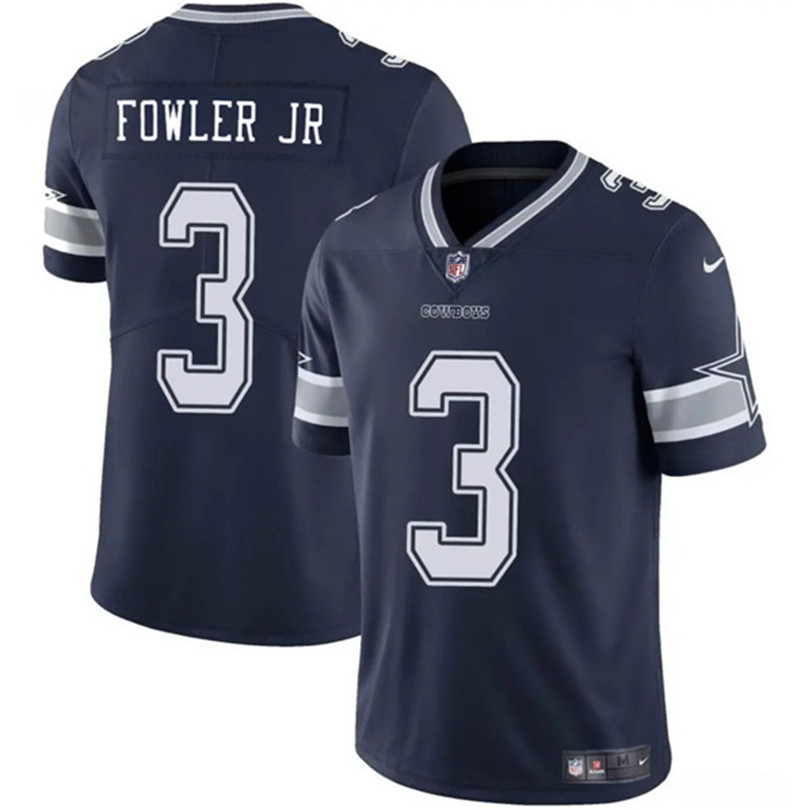 Men's Dallas Cowboys 3 Dante Fowler Jr. Navy 2025 Vapor Untouchable Limited Football Stitched Jersey