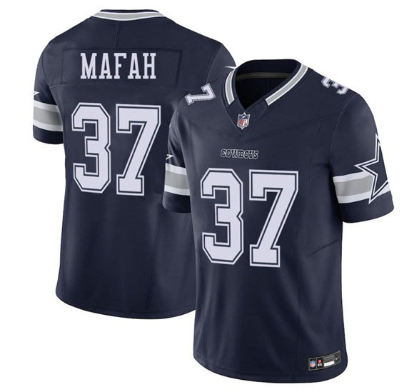 Men's Dallas Cowboys 37 Phil Mafah Navy 2025 F.U.S.E Draft Vapor Untouchable Limited Football Stitched Jersey