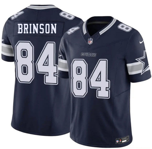 Men's Dallas Cowboys 84 Romello Brinson Navy 2026 F.U.S.E. Vapor Untouchable Limited Stitched Football Jersey