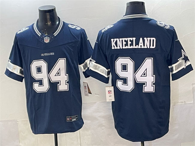 Men's Dallas Cowboys 94 Marshawn Kneeland Navy F.U.S.E. Vapor Limited Stitched Football Jersey