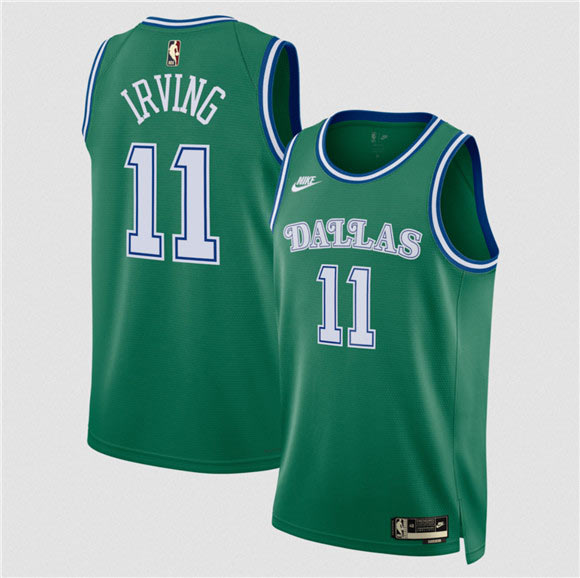 Men's Dallas Mavericks 11 Kyrie Irving Green 2025 Classic Edition Stitched Basketball Jersey