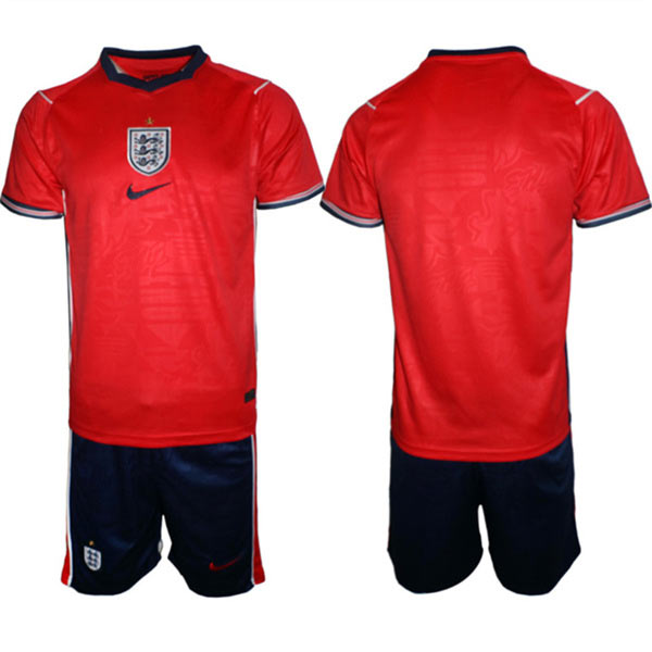 Men's England 2026 Red Away Soccer Jersey Suit