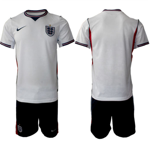 Men's England 2026 White Home Soccer Jersey Suit