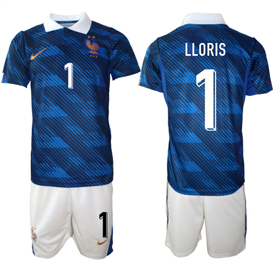 Men's France 1 LLORIS National Team FIFA x World Cup 2026 Home On Field Jersey