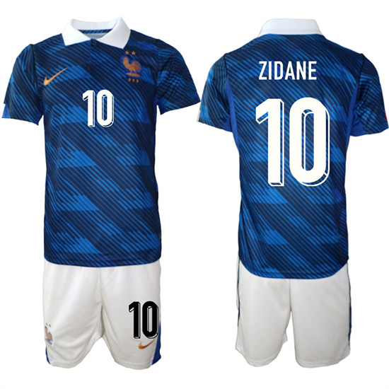 Men's France 10 ZIDANE National Team FIFA x World Cup 2026 Home On Field Jersey