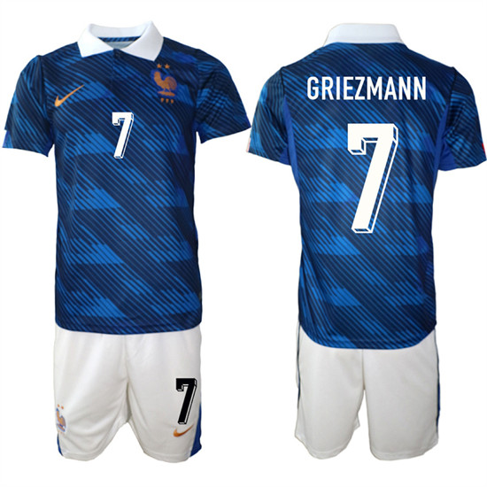 Men's France 7 GRIEZMANN National Team FIFA x World Cup 2026 Home On Field Jersey