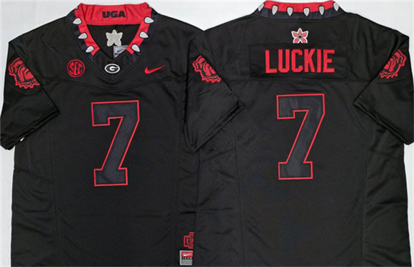 Men's Georgia Bulldogs 7 Lawson Luckie White 2026 F.U.S.E. Stitched Jersey