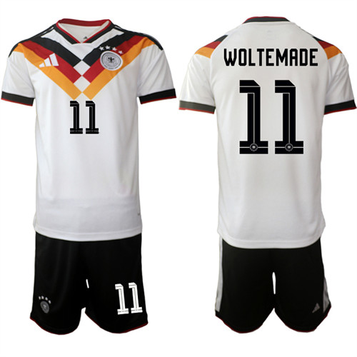 Men's Germany 11 WOLTEMADE National Team FIFA x World Cup 2026 Home White On Field Jersey