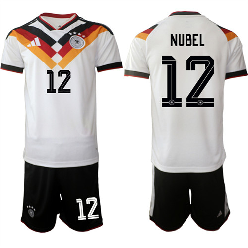 Men's Germany 12 NUBEL National Team FIFA x World Cup 2026 Home White On Field Jersey