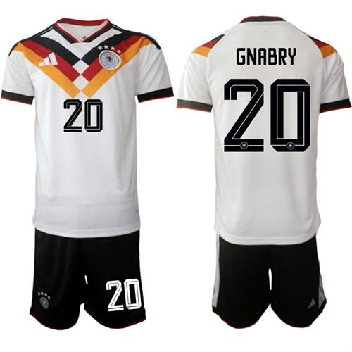 Men's Germany 20 GNABRY National Team FIFA x World Cup 2026 Home White On Field Jersey