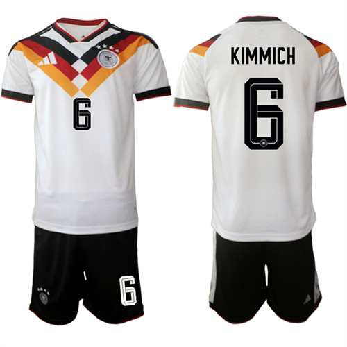 Men's Germany 6 KIMMICH National Team FIFA x World Cup 2026 Home White On Field Jersey