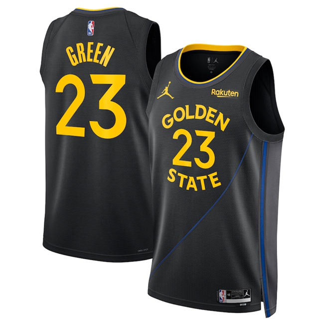 Men's Golden State Warriors 23 Draymond Green Black 2024 25 Statement Edition Stitched Basketball Jersey