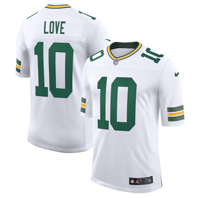 Men's Green Bay Packers 10 Jordan Love White 2025 New Vapor Untouchable Limited Football Stitched Jersey