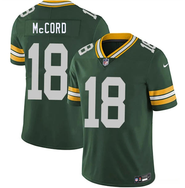 Men's Green Bay Packers 18 Kyle McCord Green 2026 Vapor Untouchable Limited Football Stitched Jersey